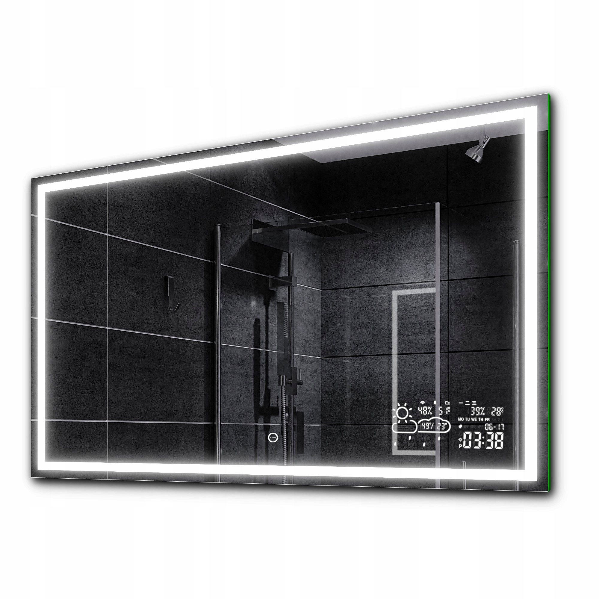 

Lustro łazienkowe Led +pogoda dotyk 150x70 Atlanta