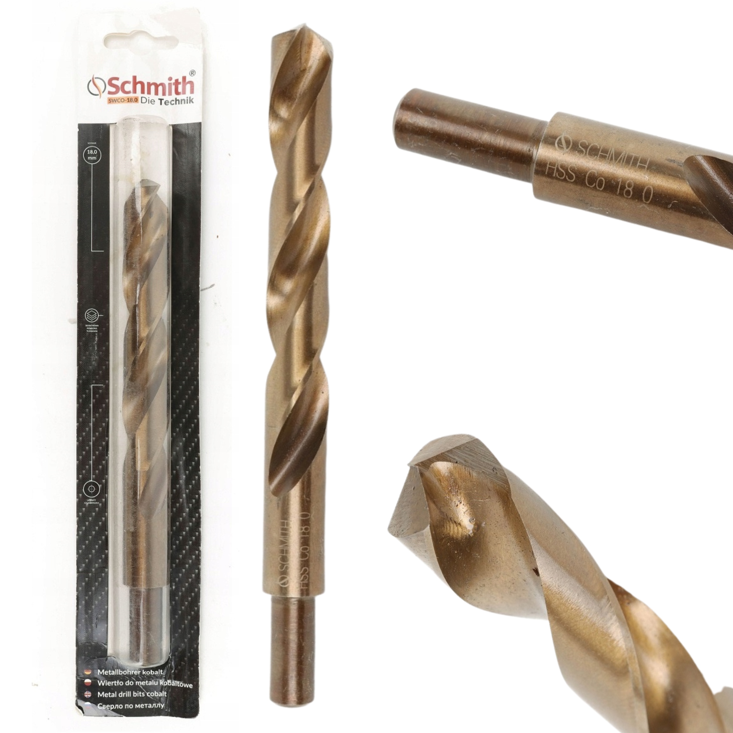 

Wiertło Do Metalu Kobaltowe 20mm HSS-Co Schmith