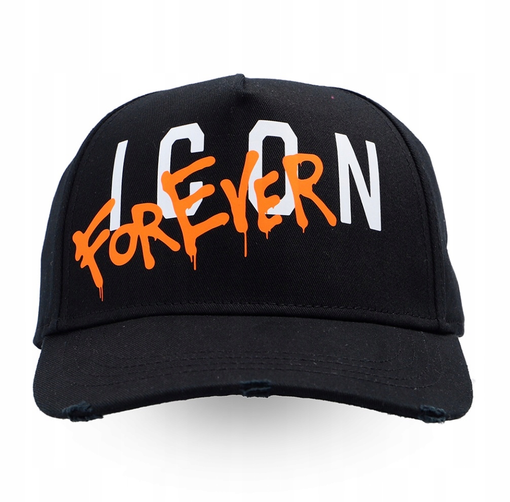 DSQUARED2 Icon Forever czapka z daszkiem Nero New