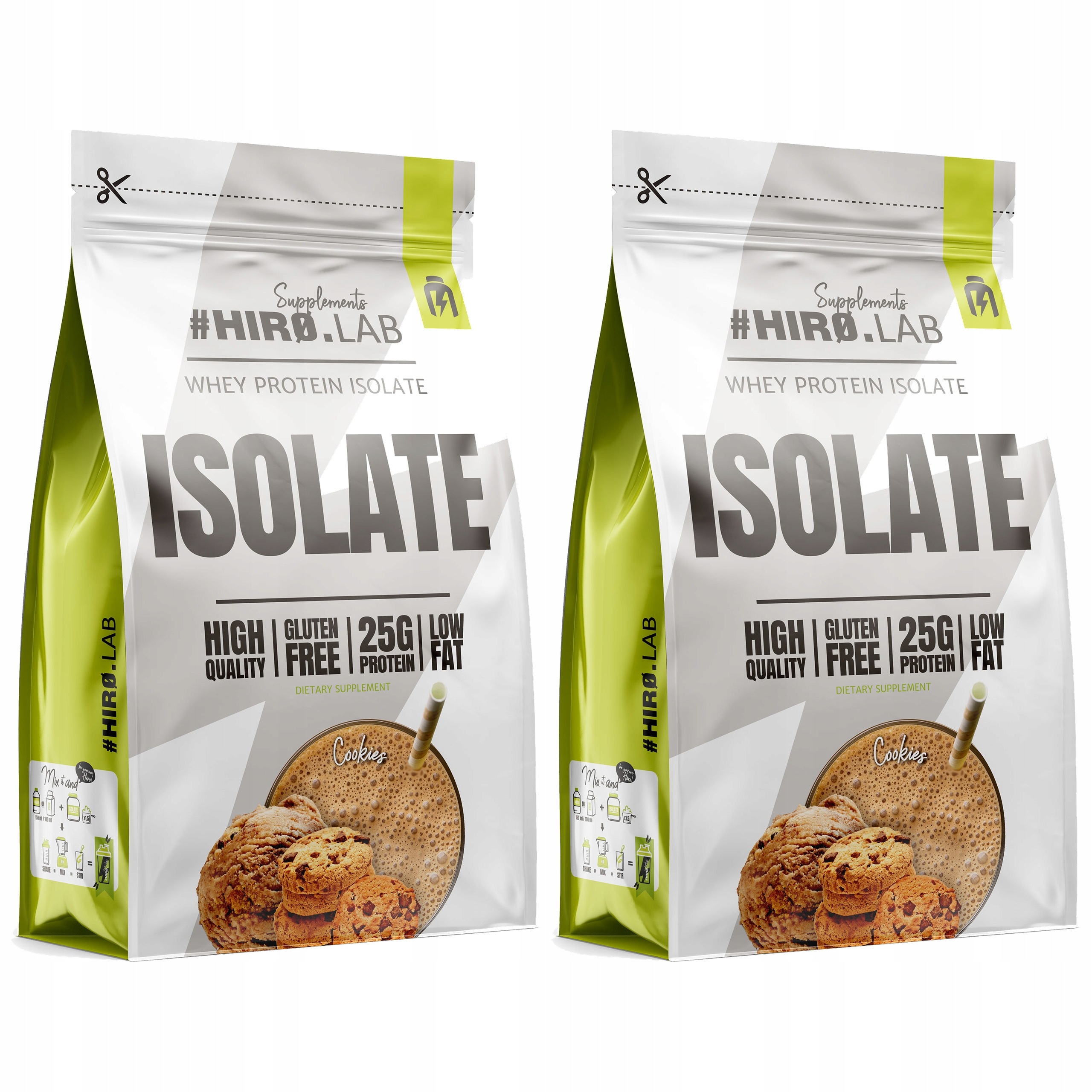 2x Protein Wpi Whey Protein Isolate Izolat Protein 700 g Sušenka Hi