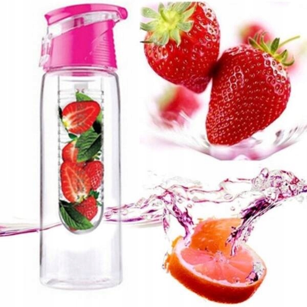 ПЛЯШКА ДЛЯ ВОДИ 800 МЛ З ФРУКТОВОЮ ВСТАВКОЮ ЛІД