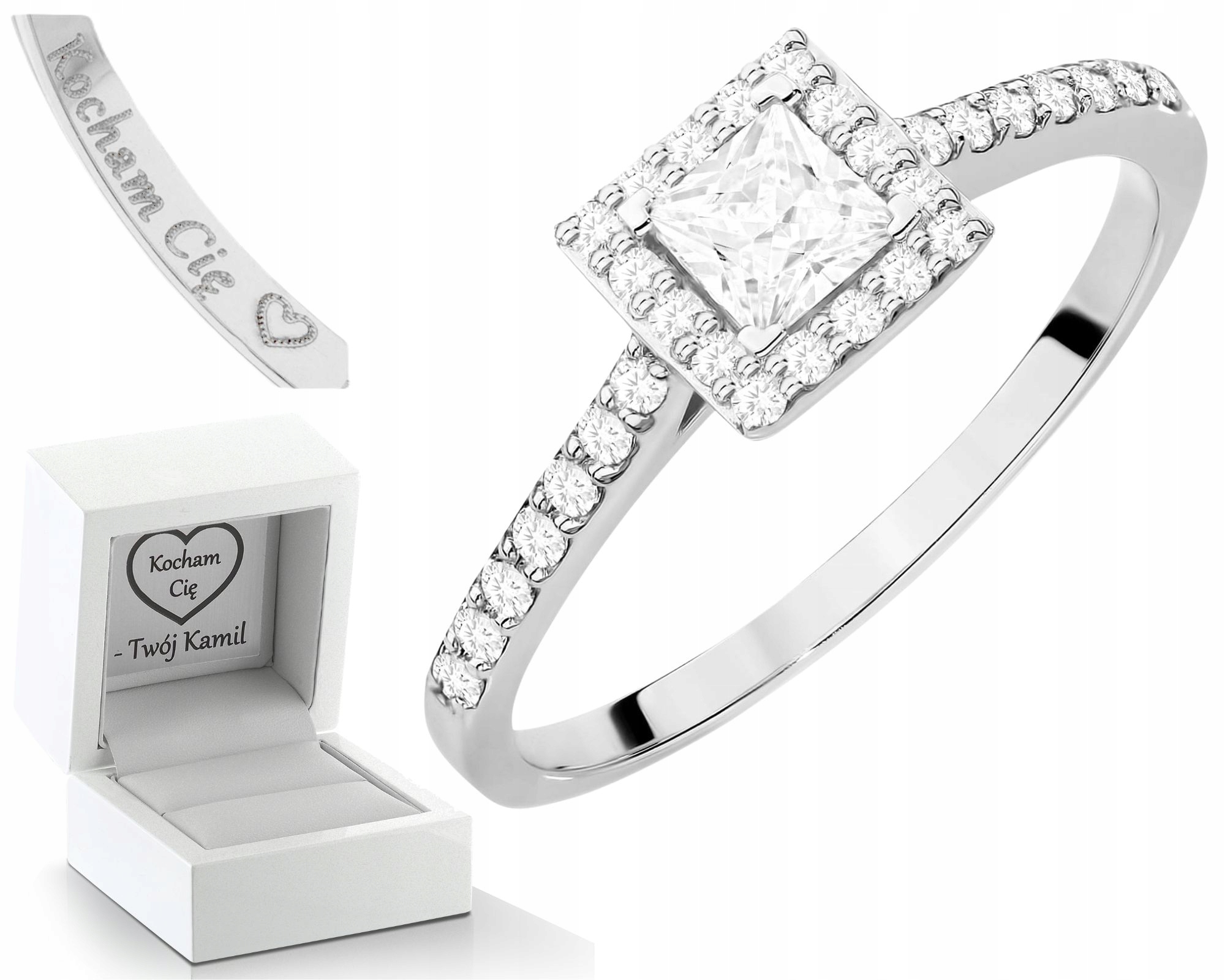 Bonus Zlatý Diamantový Gravírování S Prstýnek Zdarma