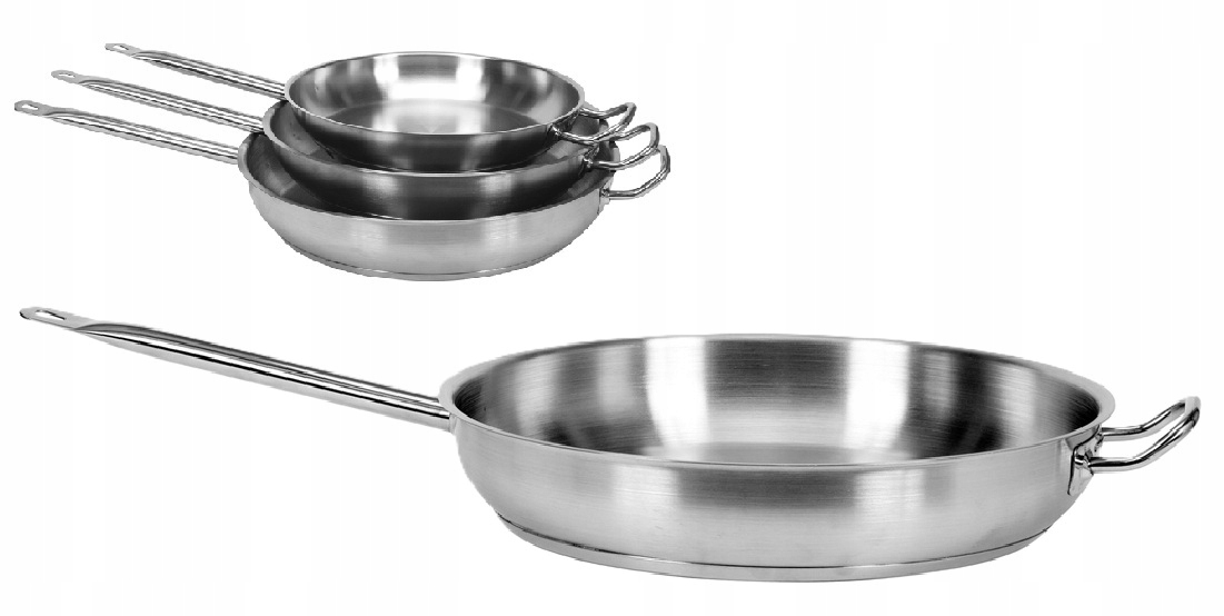 Gastronomická Panvica Nerezová Oceľ Indukcia Plyn , Plyn, Elektrina 40 cm YG-00105