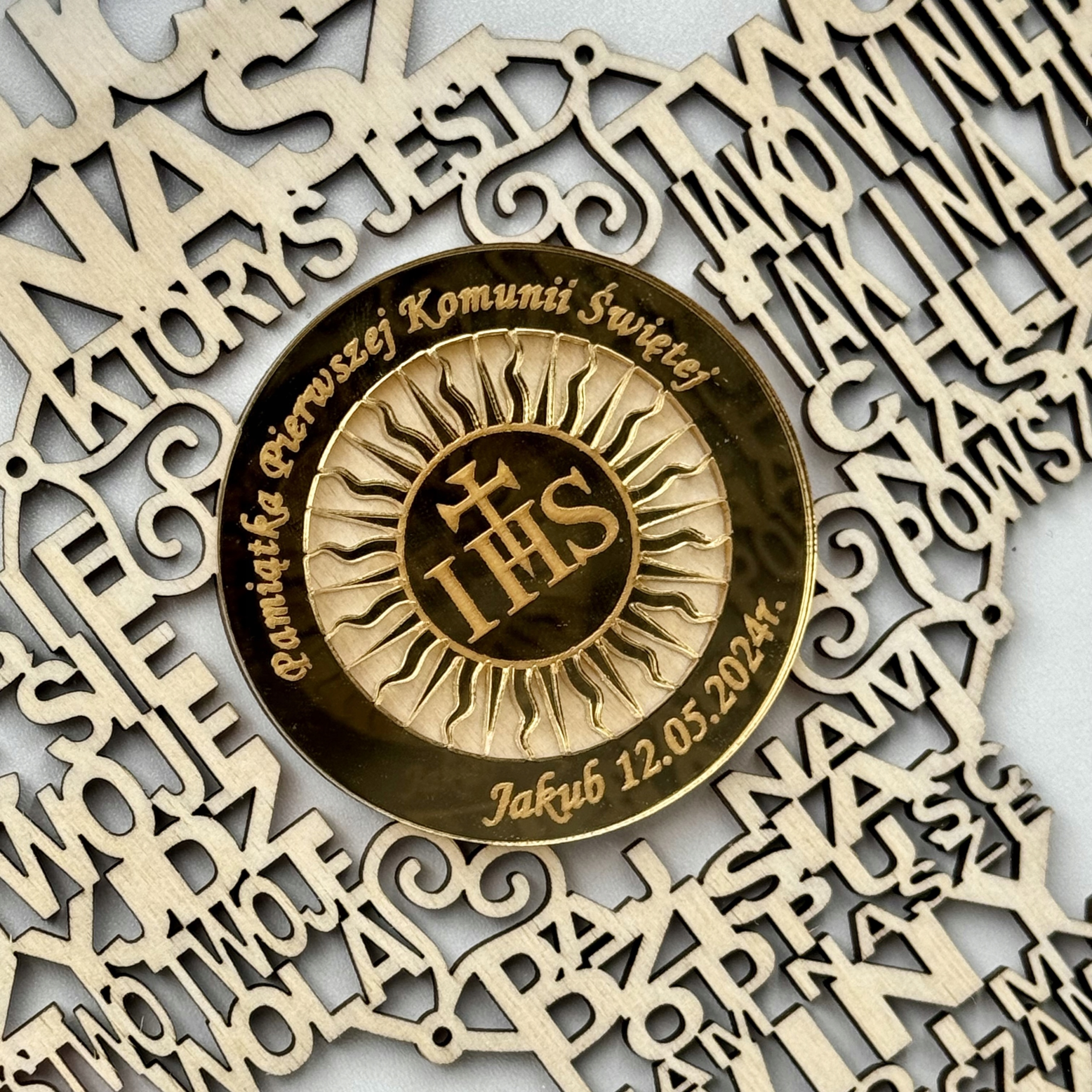 Pamiątka I KOMUNII ŚWIĘTEJ BIERZMOWANIA Podziękowanie dla CHRZESTNYCH Okazje komunia