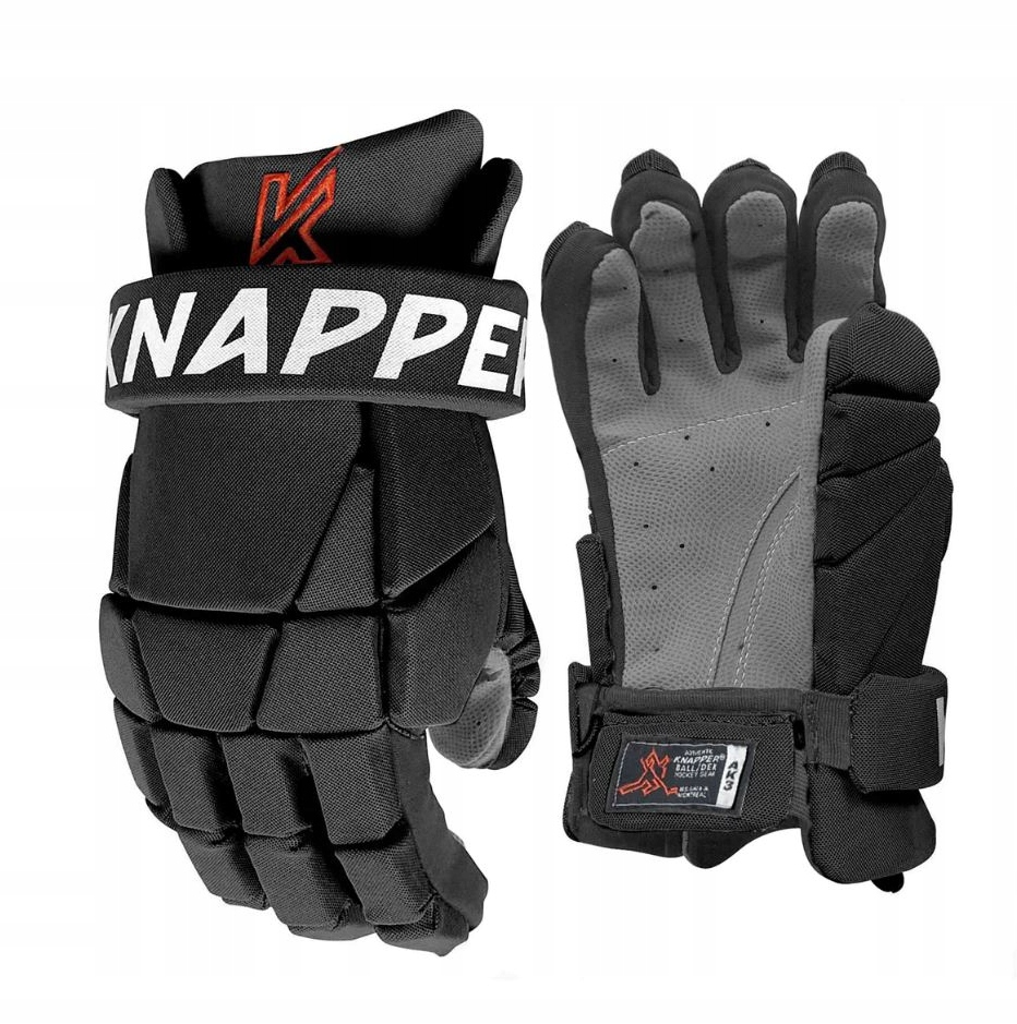Knapper Hokejbalové rukavice Knapper AK3 Jr, Junior, černá, 10"