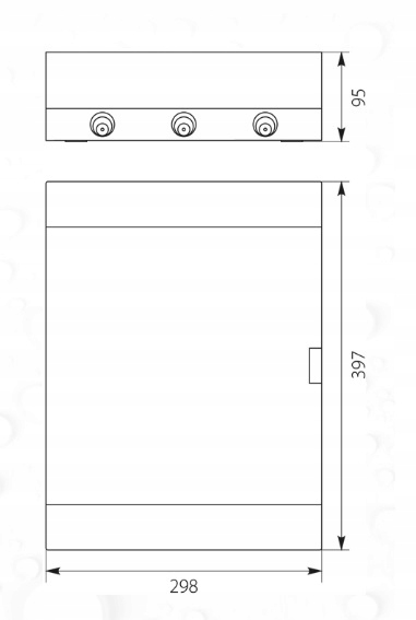 ROZDZIELNICA NATYNKOWA SRn-24 (N+PE) 2x12M EP Rodzaj rozdzielnica