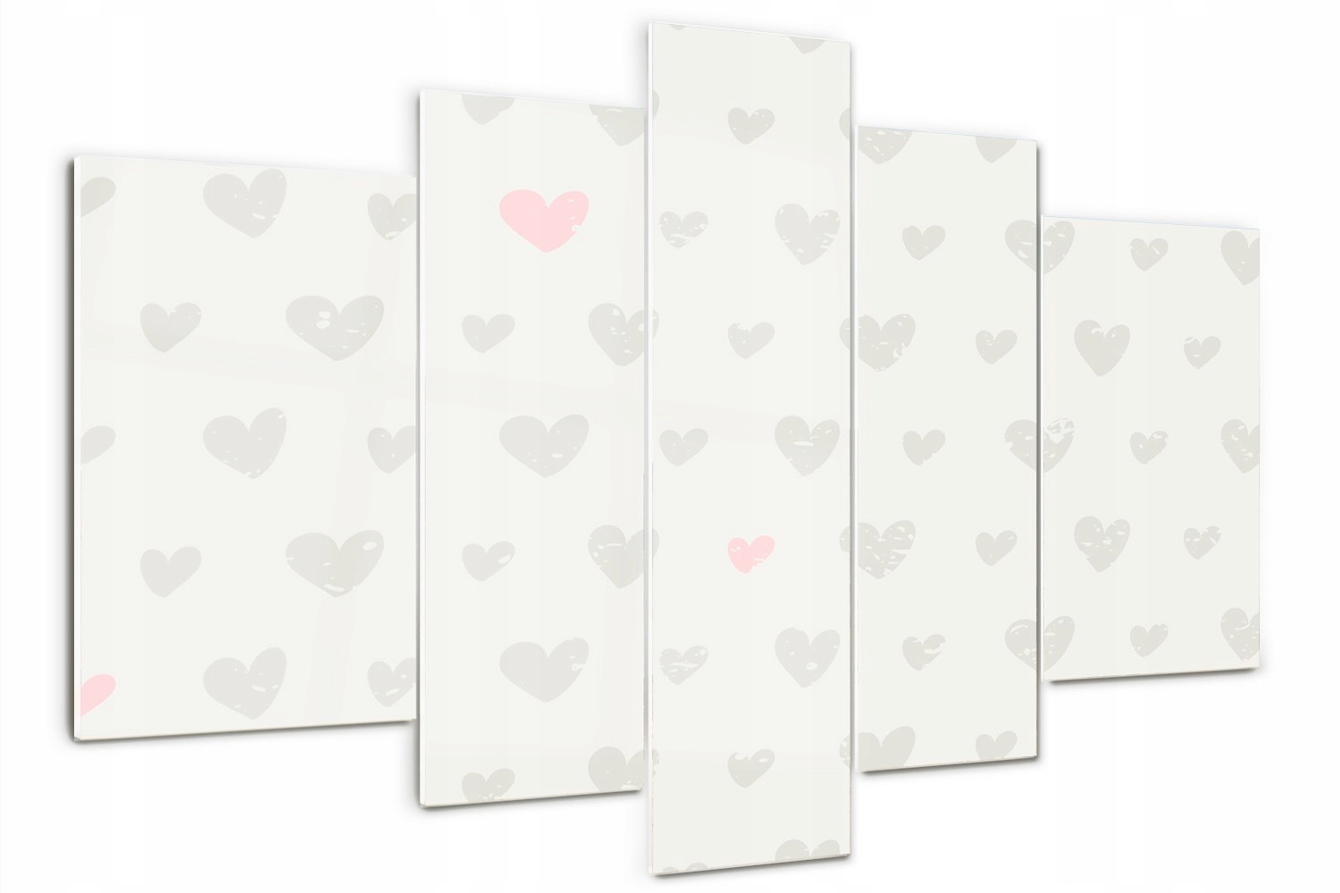 

Foto Obraz szklany duży tryptyk Serduszka tło