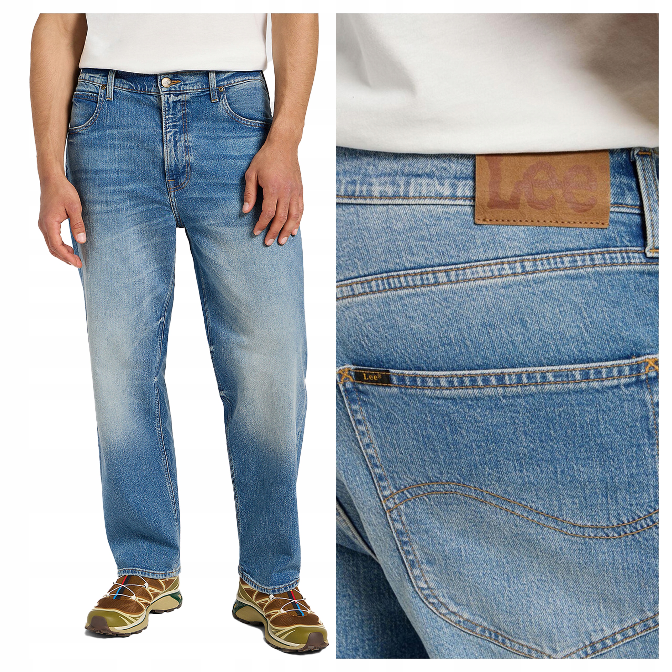 Lee Asher W36 L32 Pánské džíny Jednoduché