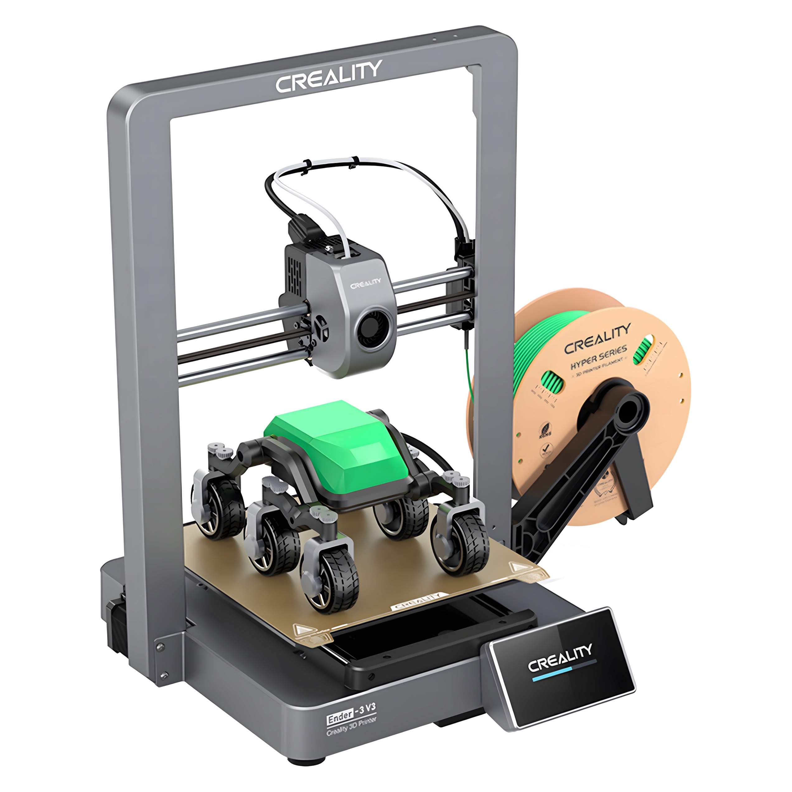 Creality 3 V3 Ender 3D Fdm Přesná Samonivelační Tiskárna 600 Mm/s LCD