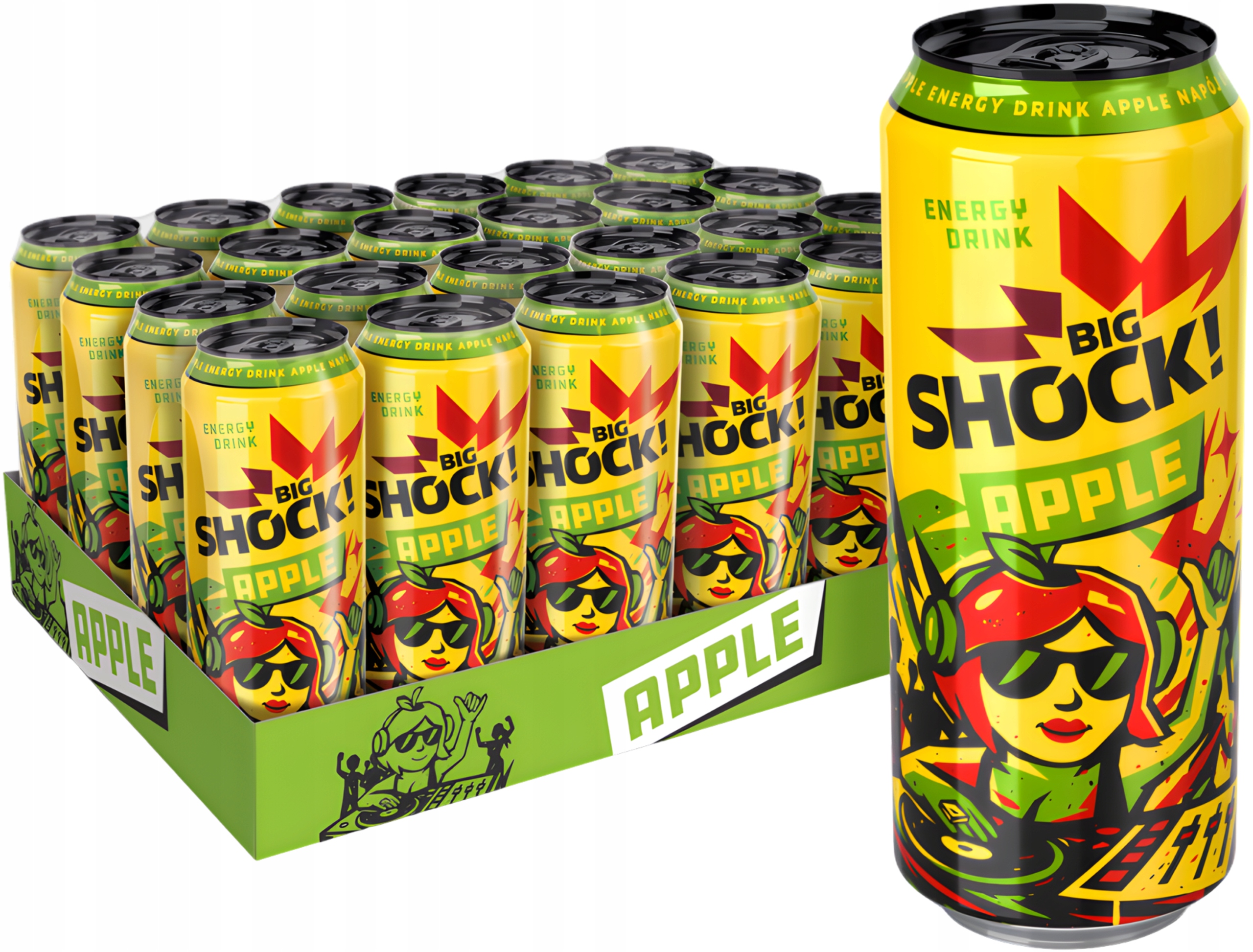 Big Shock! Apple perlivý 24×0,5l