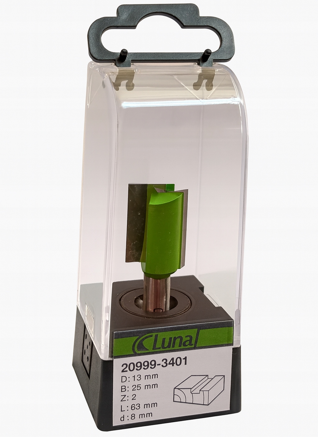 Fréza pro drážky 18 mm H25 mm délka 63 mm stopka 8 mm Luna