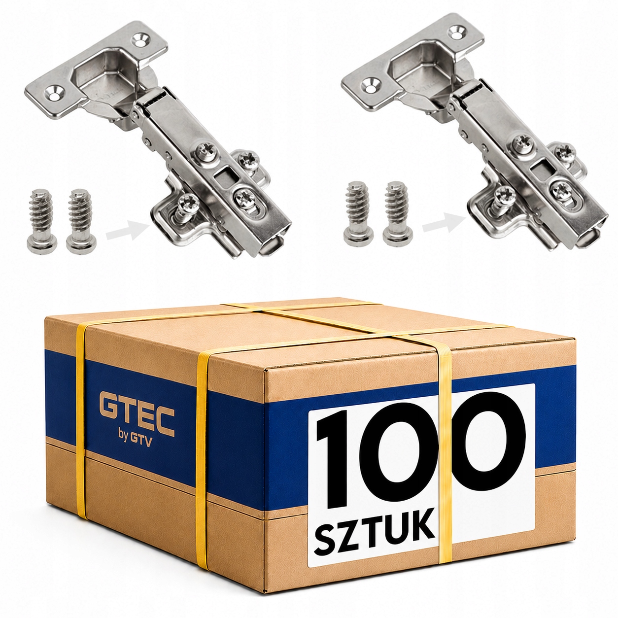 Závěs jednoduchý samodovírací Gtec by Gtv Soft-close, Vodítko Eurošrouby 100 Ks