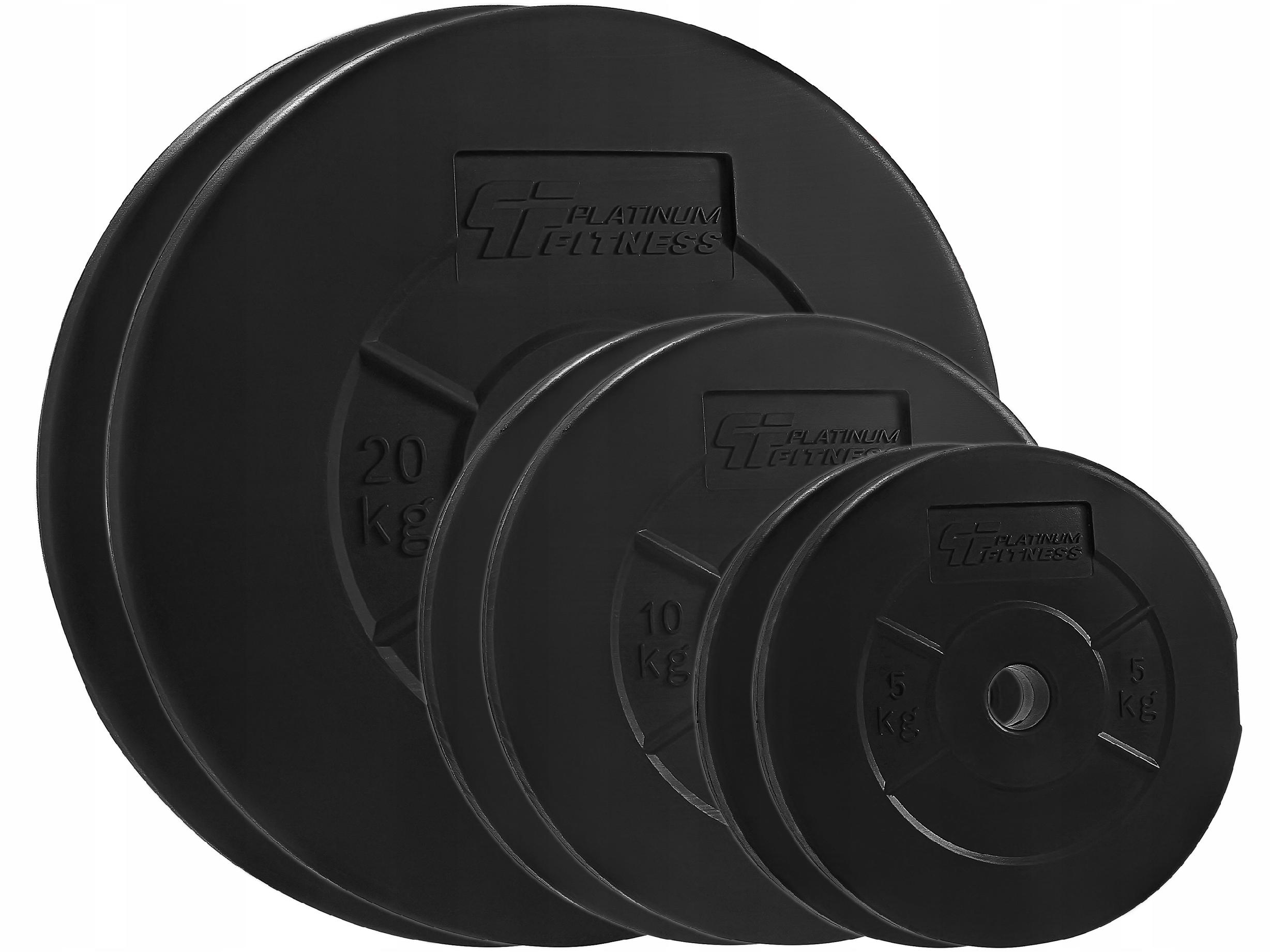 Platinum Fitness Zestaw Obciążenia 70KG Obciążenie Bitumiczne Bitumiki 29MM