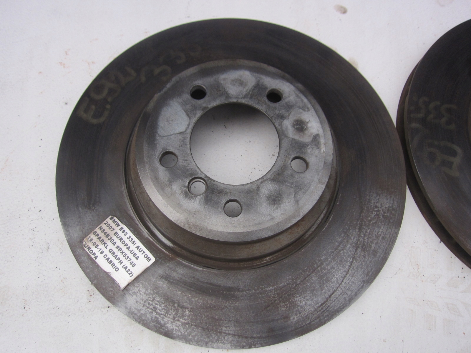 BMW E90 330i 335i discs brake front front 348X30 34116770729 ORYG