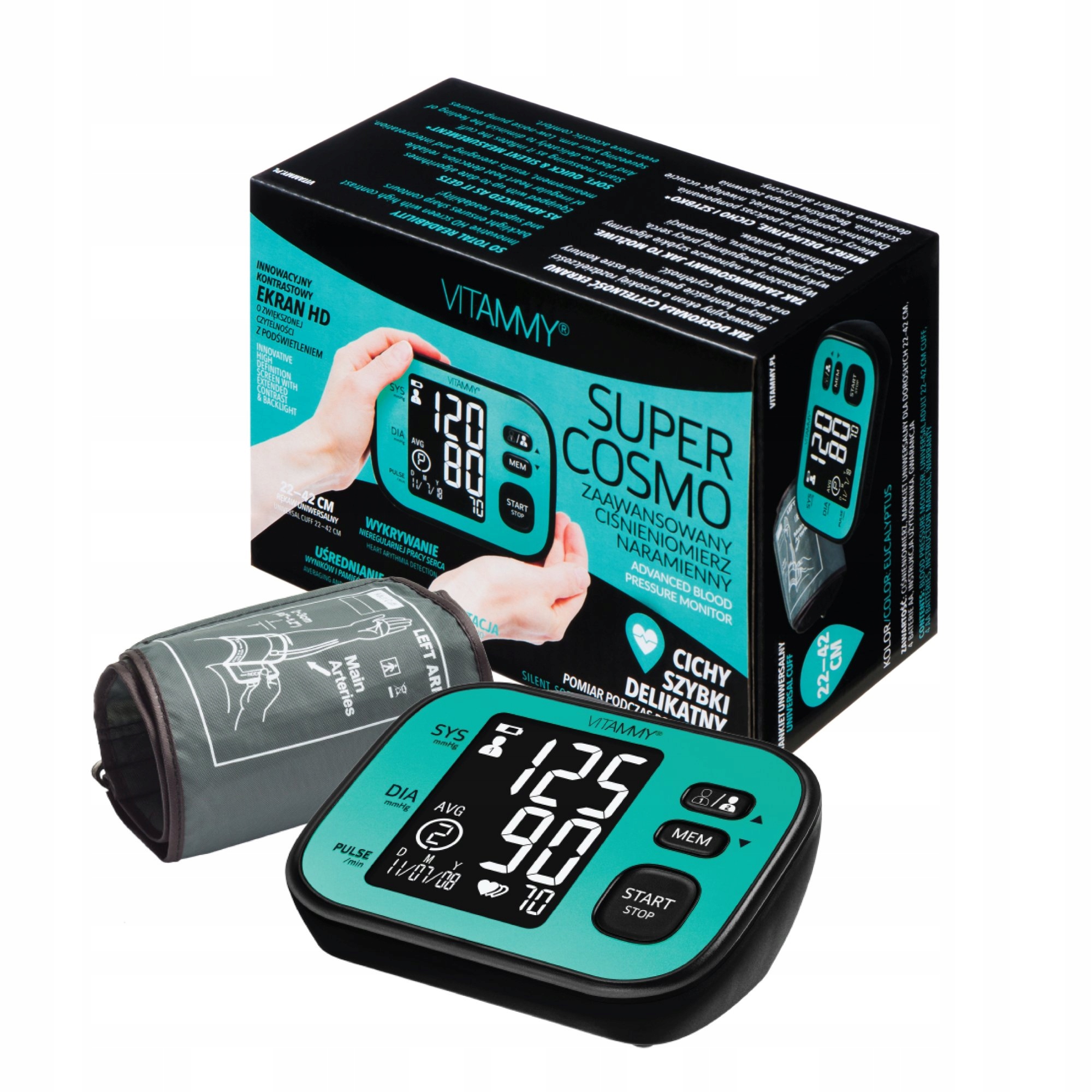 

Ciśnieniomierz Naramienny Arytmia 22-42CM Cosmo