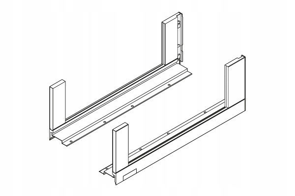 Blum 780C3502S Legrabox Free boční C 350 mm černý