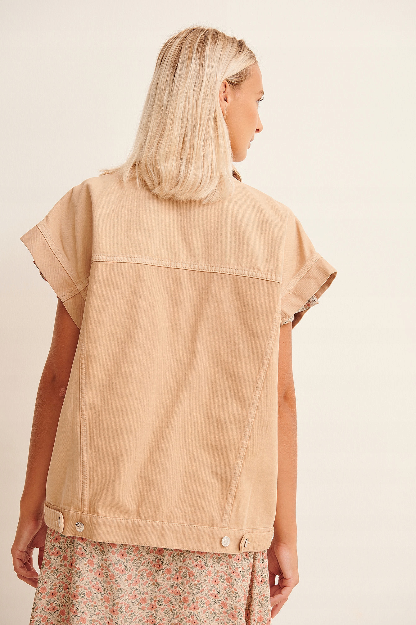 Kamizelka jeansowa oversize / NA-KD / 32/XXS Rozmiar XXS