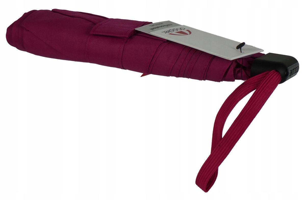 Deštník Doppler Slim lehký plochý fuchsiový amarant skládací do kapsy
