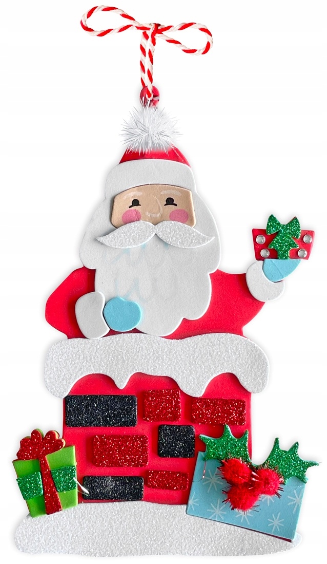 

Zestaw Kreatywna Zawieszka z Magnesem Mikołaj