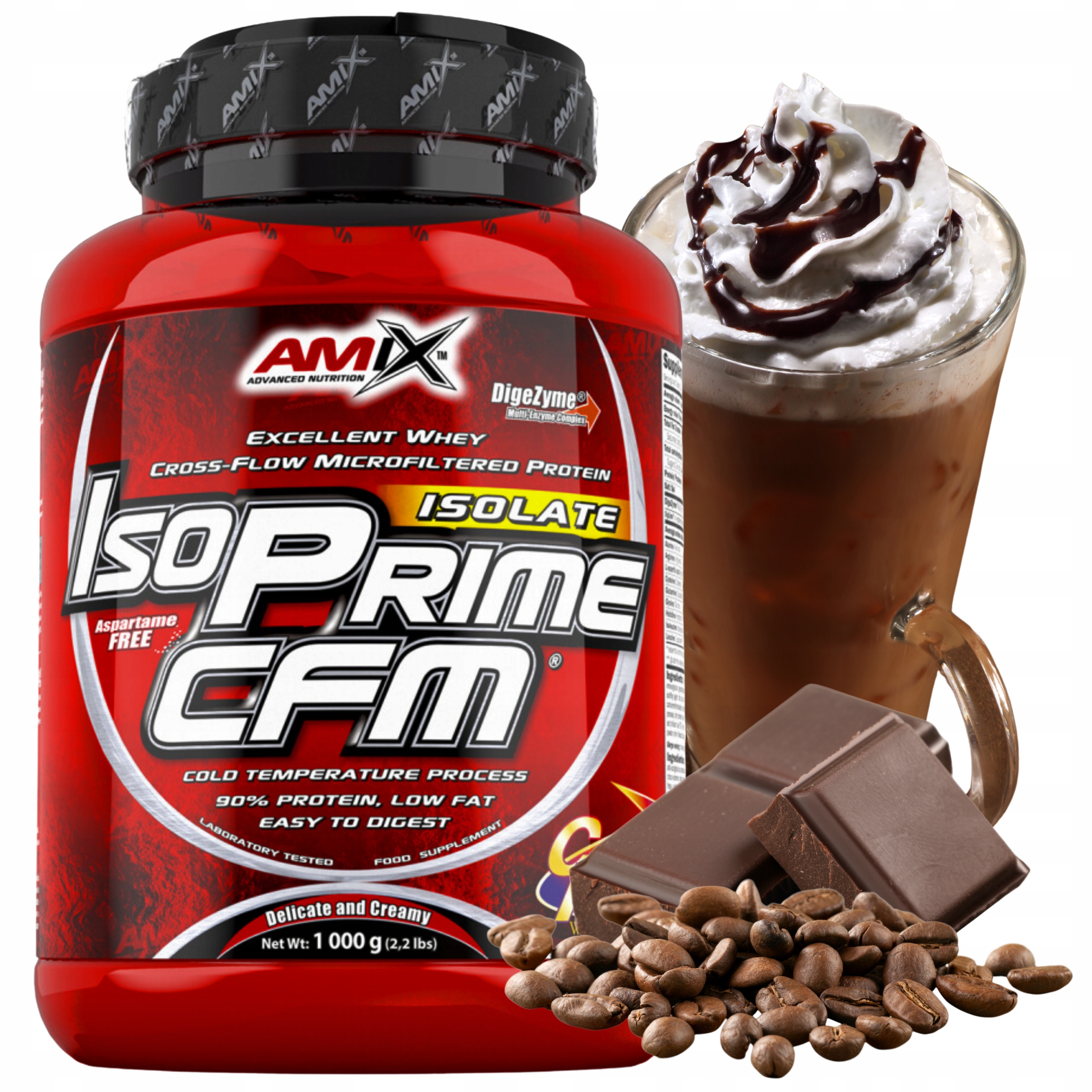 Keto Protein Amix Isoprime Cfm Syrovátkový Proteinový Izolát Wpi koktejl pro hubnutí