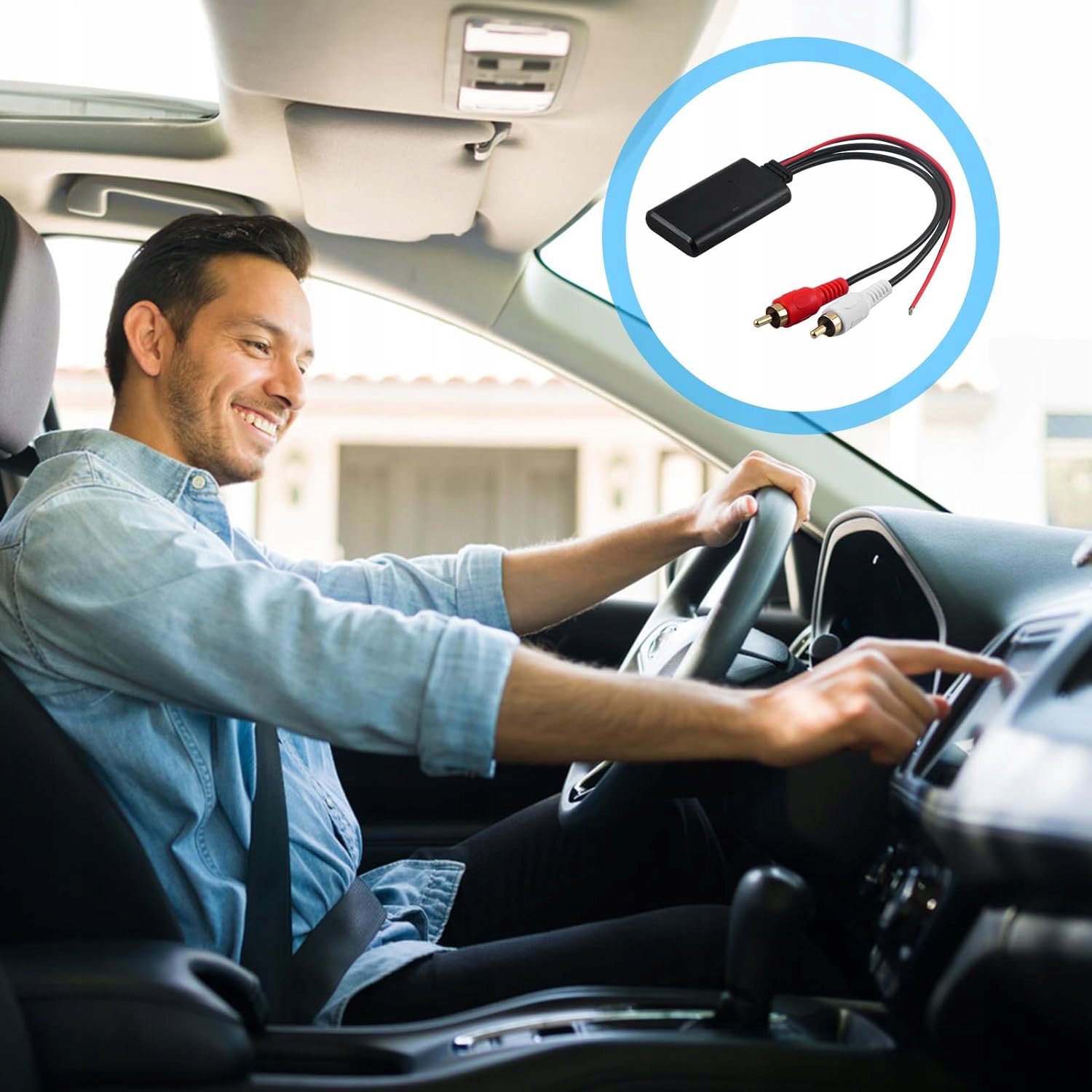 MODUŁ ADAPTER BLUETOOTH DO RADIA SAMOCHODOWEGO AUX RCA CINCH BLUETOOTH 5.0 Model ZREE WH-027-GZCD