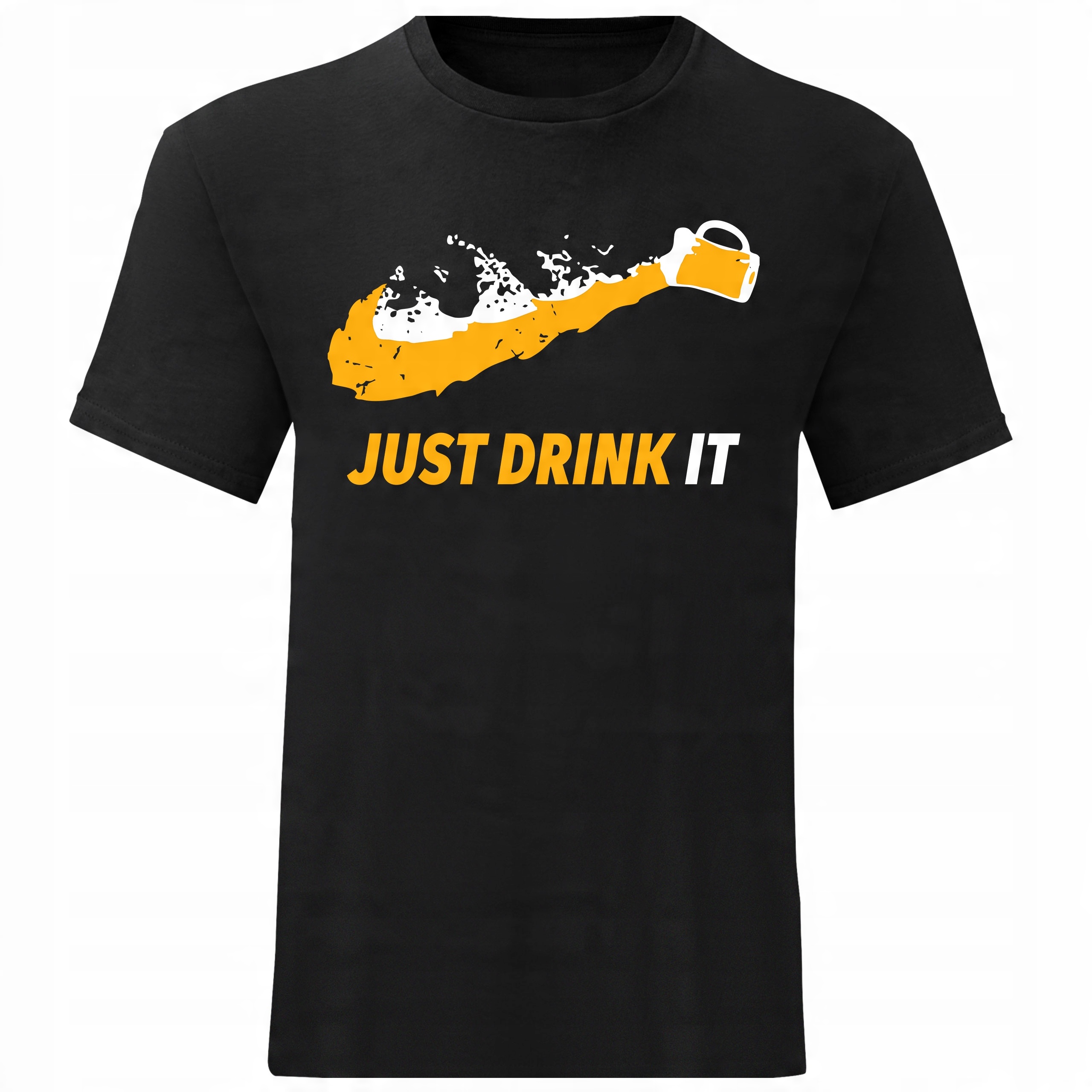 

Męski T-shirt Koszulka Just Drink It Parodia R M