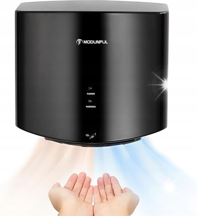 Sušička rukou 1200 W černá – automatická, bezdotyková Modunful