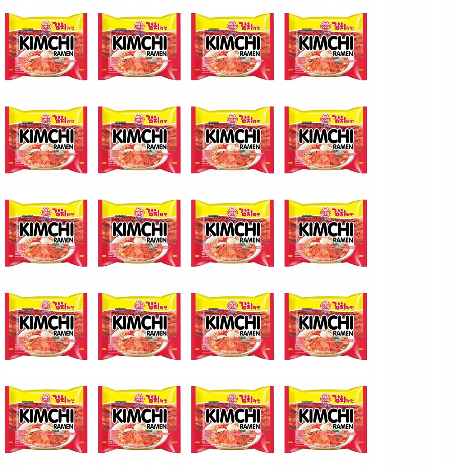 Levně 20 x 120 g Ottogi instantní polévka kimchi ramen Karton