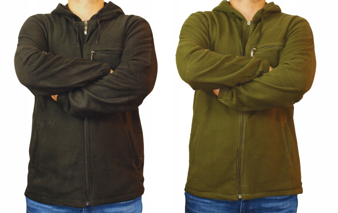 BLUZA POLAROWA Z KAPTUREM MĘSKA POLAR MIX KOLOR 4XL Marka inna