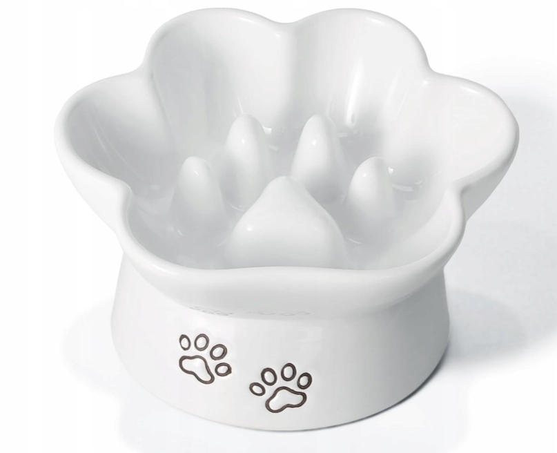 Levně Keramická zpomalovací miska pro psa a kočku Vyvýšená Multifunkční