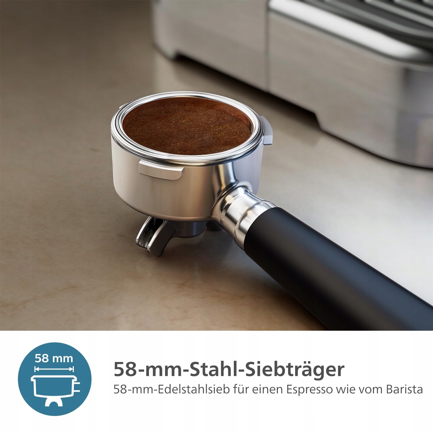 PHILIPS BARISTA Półautomatyczny Ekspres Do Kawy 280g Zbiornik — miniatura 3