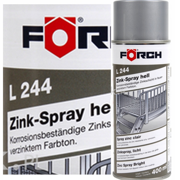 FORCH _ CYNK SPRAY JASNY ANTYKOROZYJNY 400 ML _ L244
