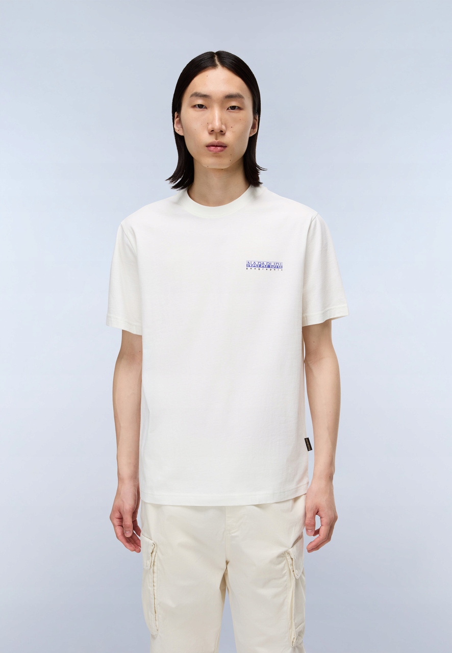 Pánské Tričko Napapijri Guide NA88V6 White Heron S