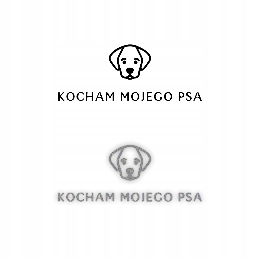 KOCHAM MOJEGO PSA W08 - Naklejka na samochód na auto ODBLASKOWA| HOLOGRAM