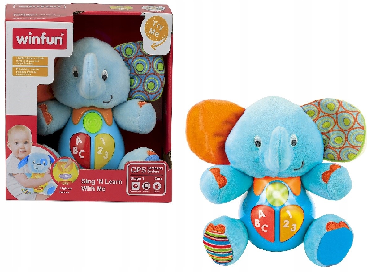 SMILY PLAY Słoń słonik trąbuś interaktywny mówi