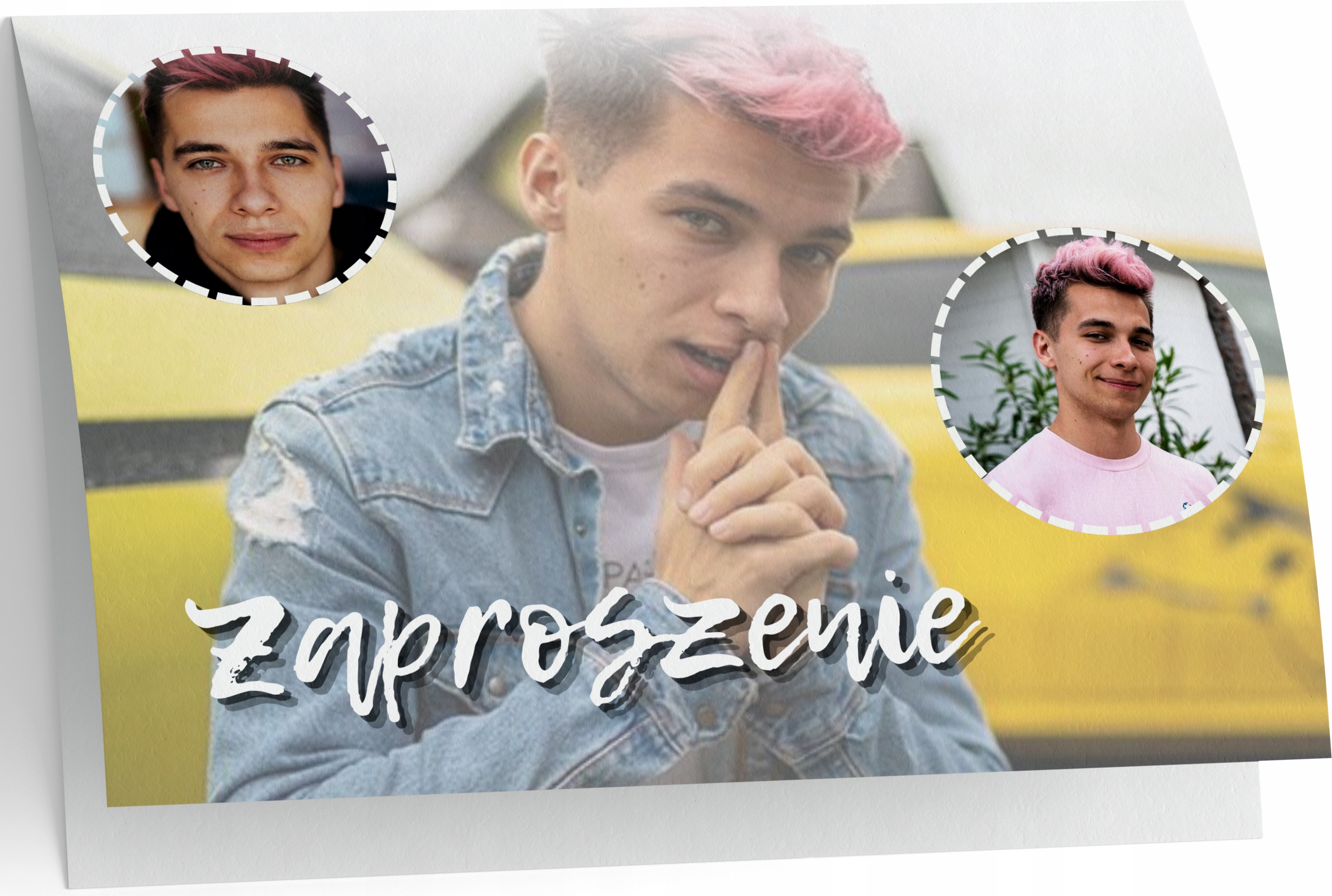 ZAPROSZENIE FRIZ ZAPROSZANIA URODZINOWE 20x15 cm