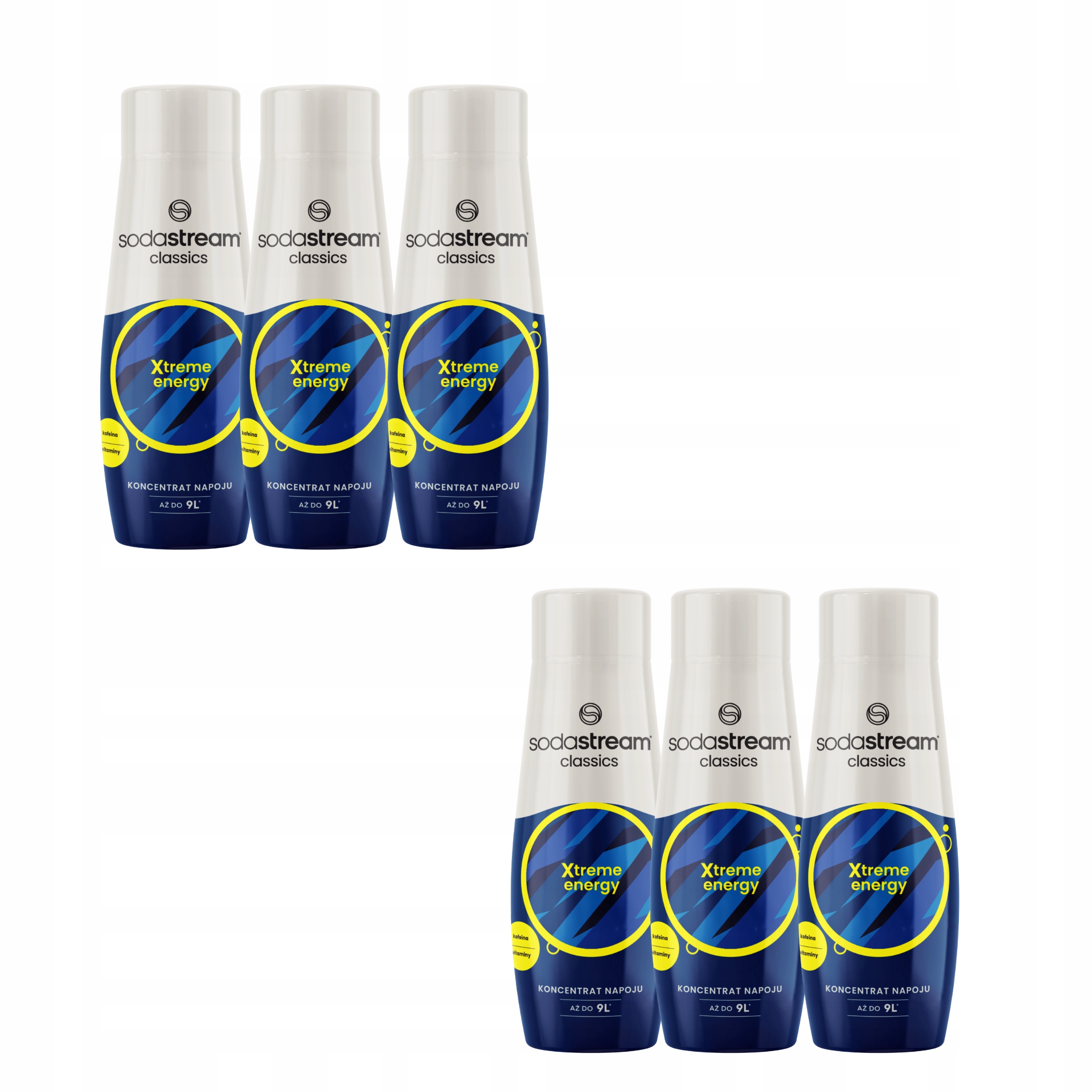 6x Koncentrat napój energetyczny syrop sok Sodastream Energy 440 ml