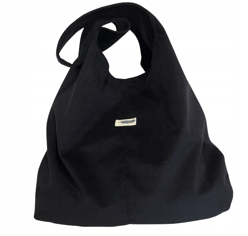 TOREBKA TORBA WOREK SZOPERKA OPONKA PIÓRKO CZARNA Kolor czarny