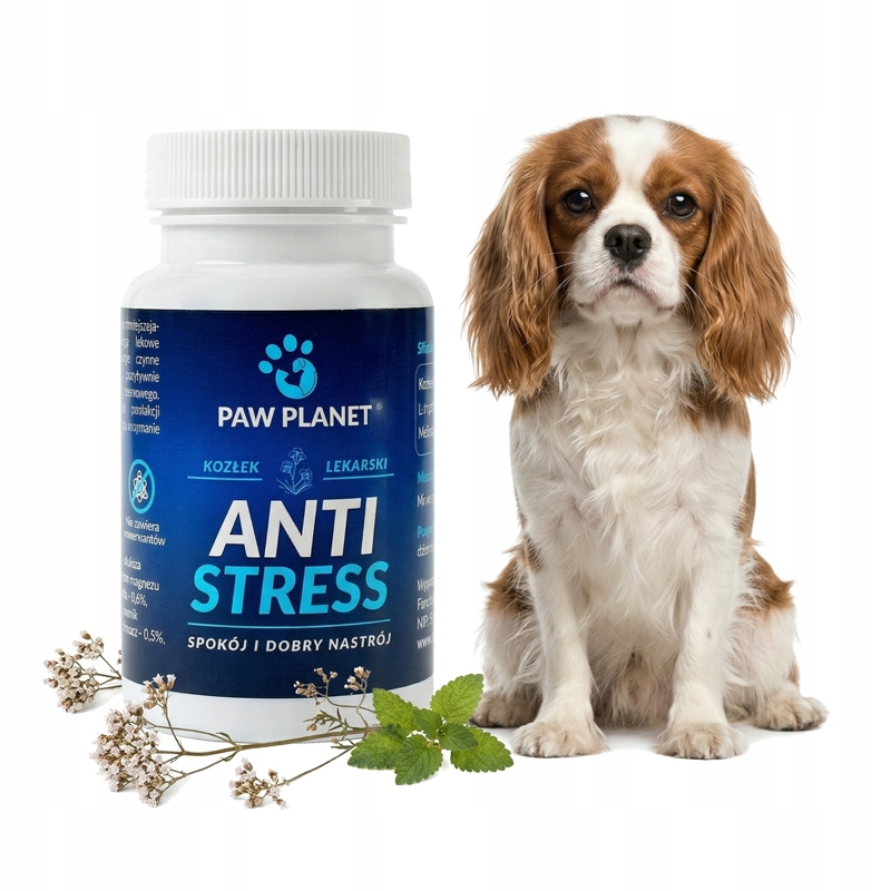 Paw Planet Anti Stress 60tab Meduňka Kozlík Lékařský Tryptofan Pro Psa