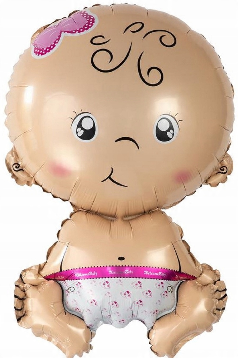 

Balon foliowy bobas dziewczynka 74cm x 49cm Duży