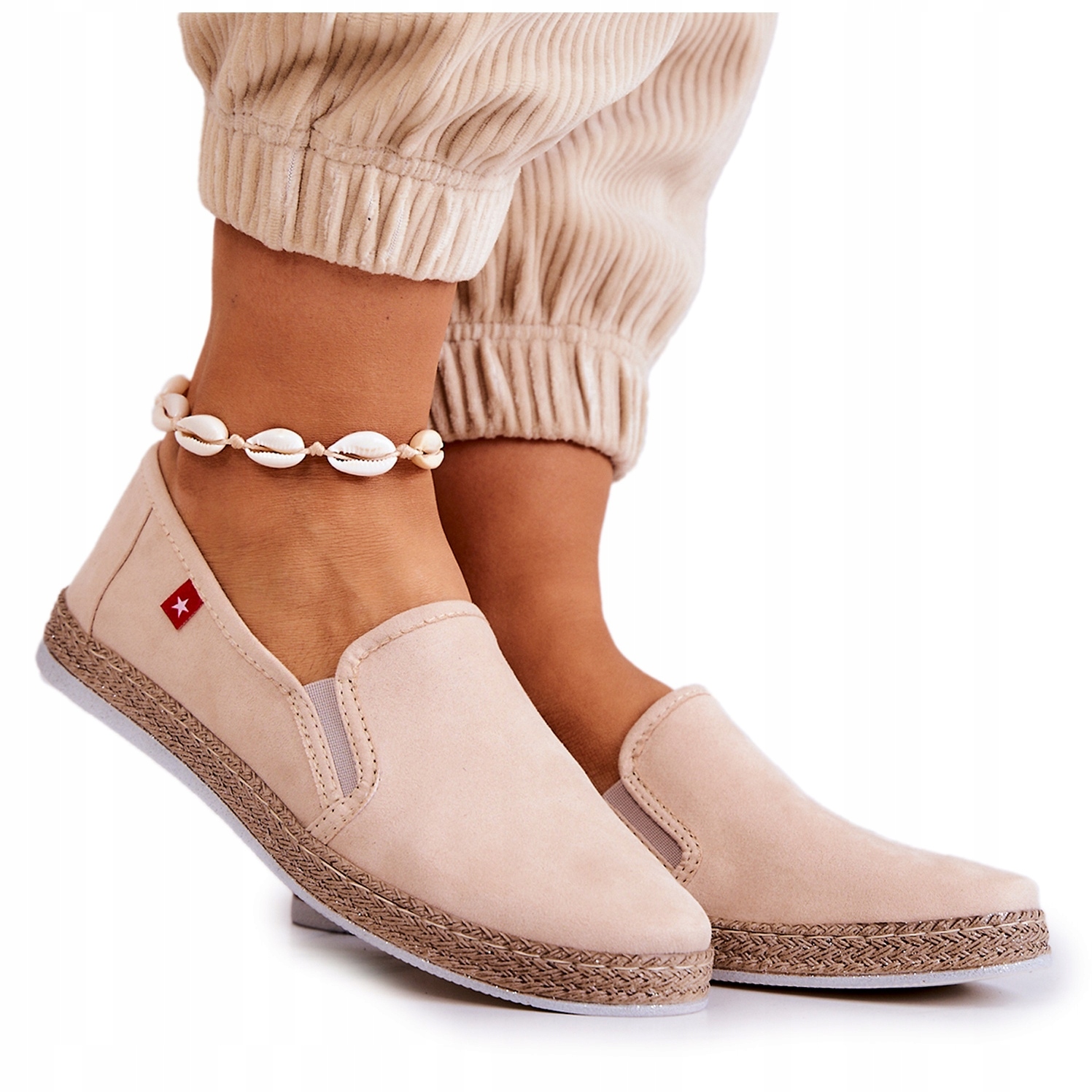 

Damskie Espadryle Wsuwane Big Star Beżowe r.37