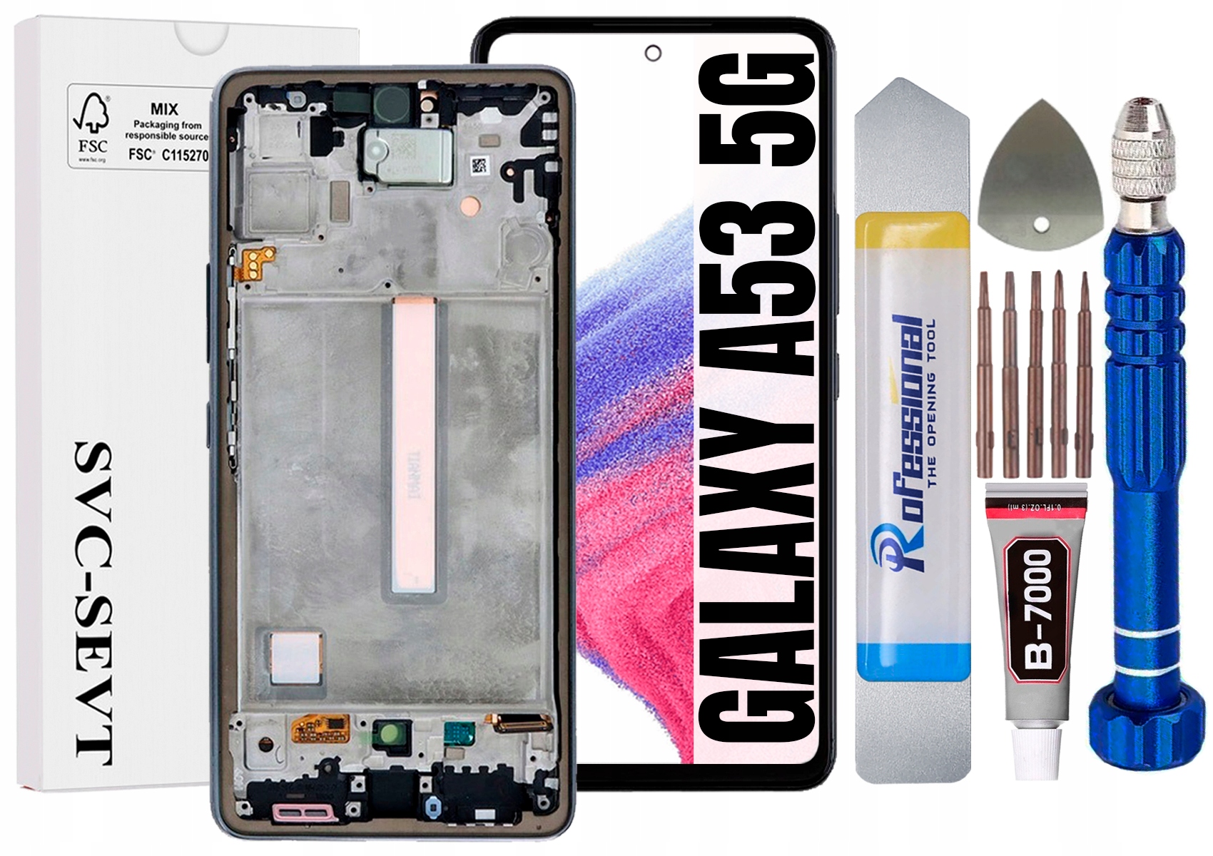 Displej Pro Samsung Galaxy A53 5G A536 Originál LCD Rámeček