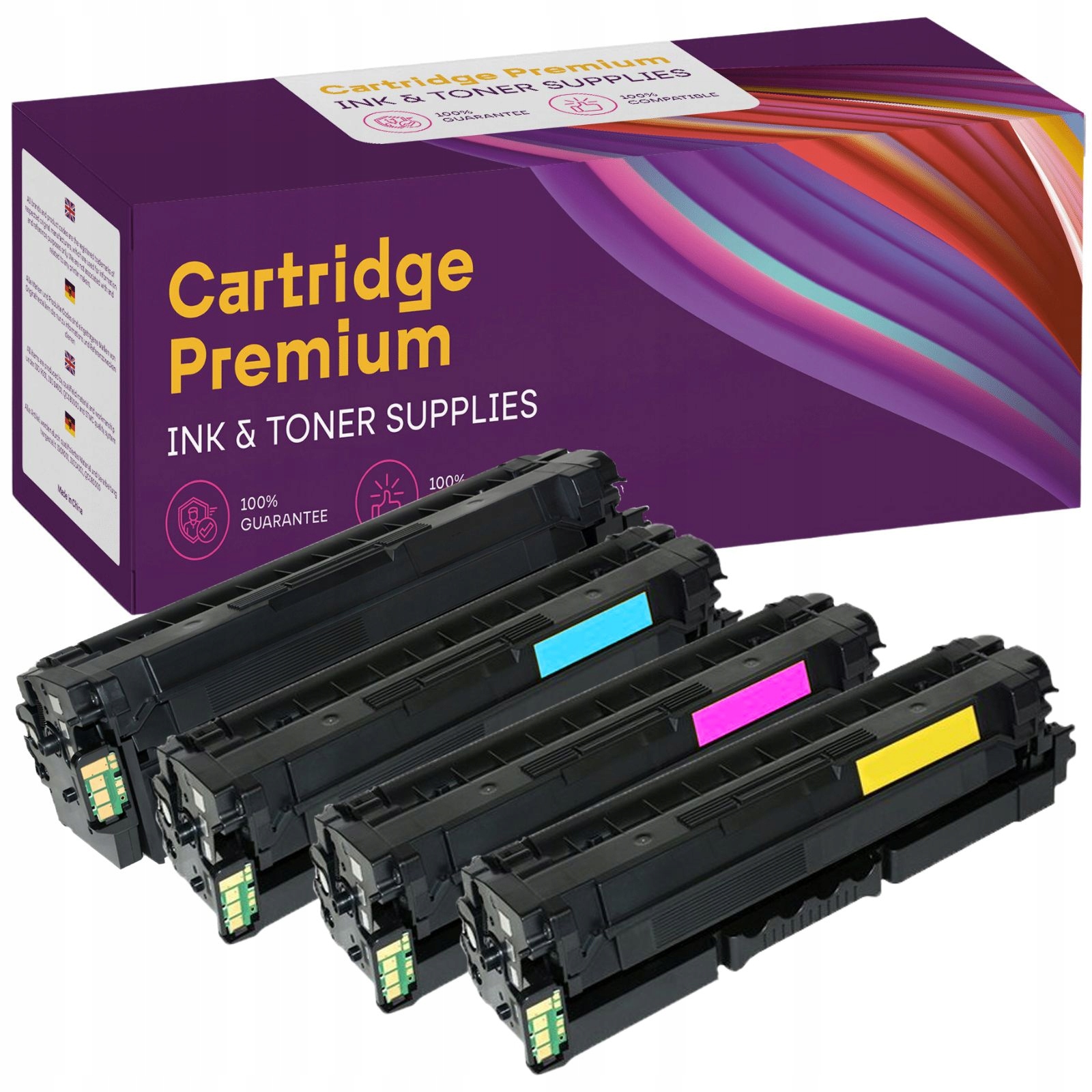 4x Toner pro Samsung CLX-6260 CLP-680DW Cmyk XL