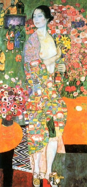 

R Gustav Klimt Tancerka 90x40 obraz płótno akt Lue
