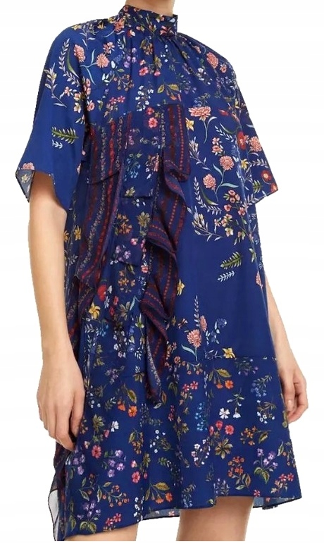 Desigual Florence šaty chrpová Květiny 18WWVW16/5000 retro vel. 42