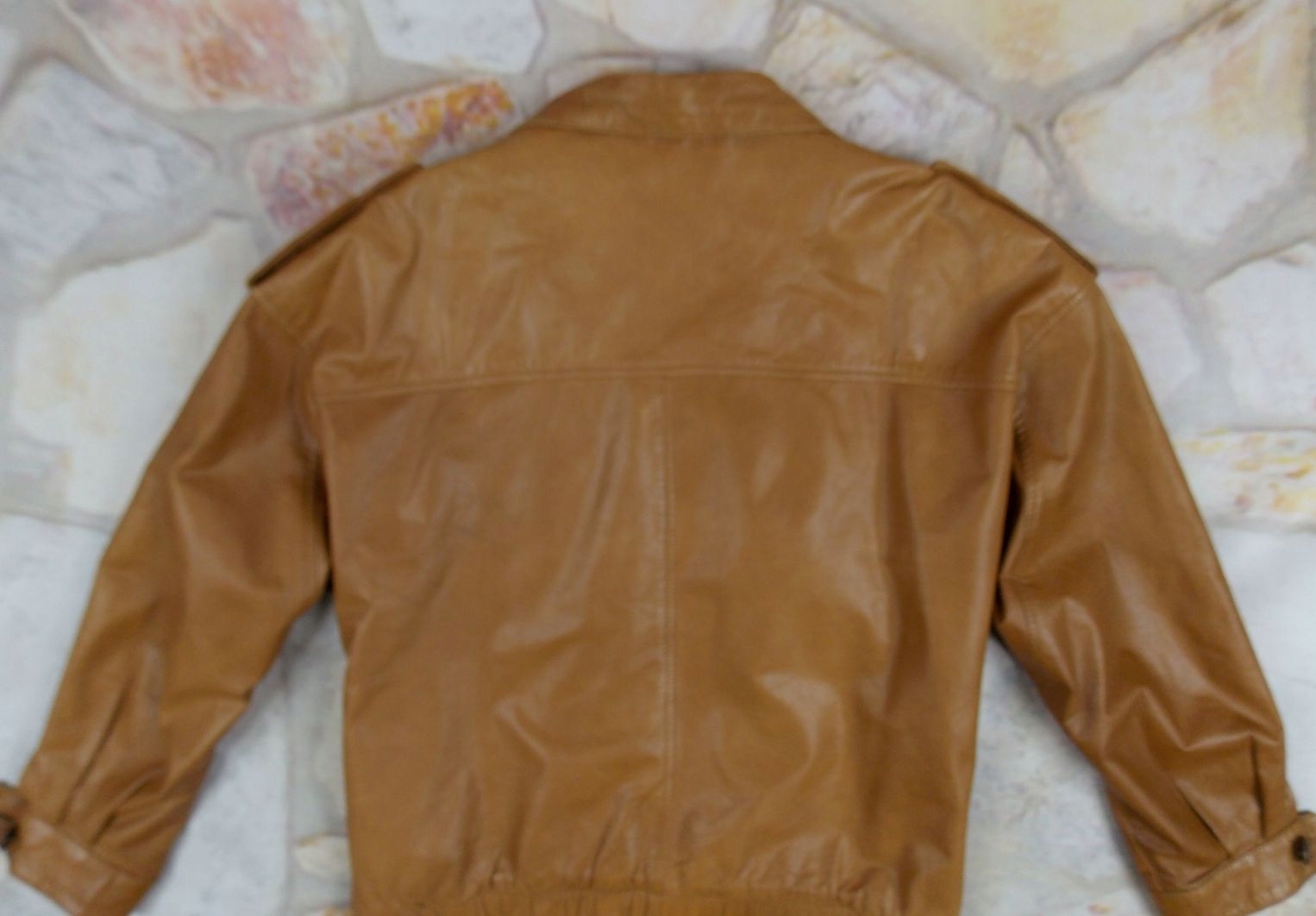 PAOLO NEGRATO KURTKA SKÓRZANA PILOTKA BOMBER 48 Materiał dominujący skóra naturalna