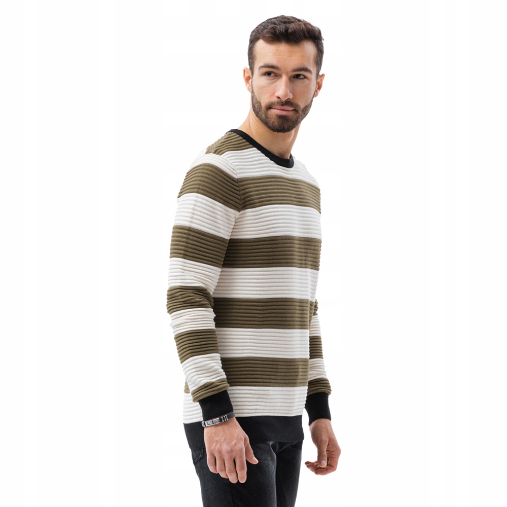 

Sweter męski bawełniany E189 oliwkowy M