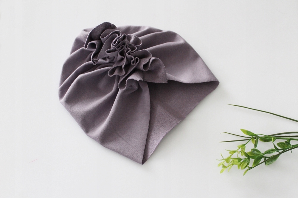 Czapka turban jagoda fiolet wiosna/jesień DAMSKI Marka inna