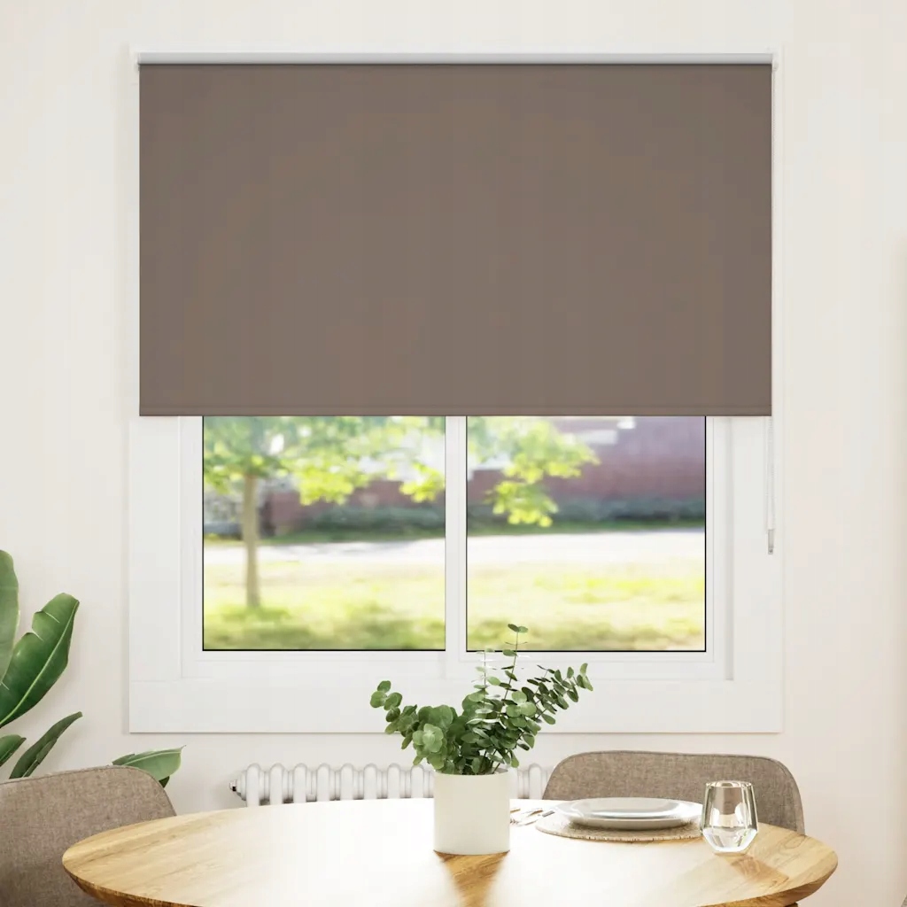 vidaXL Roleta zatemňovací Káva 130x150cm Šířka látky 126,6cm Polyester