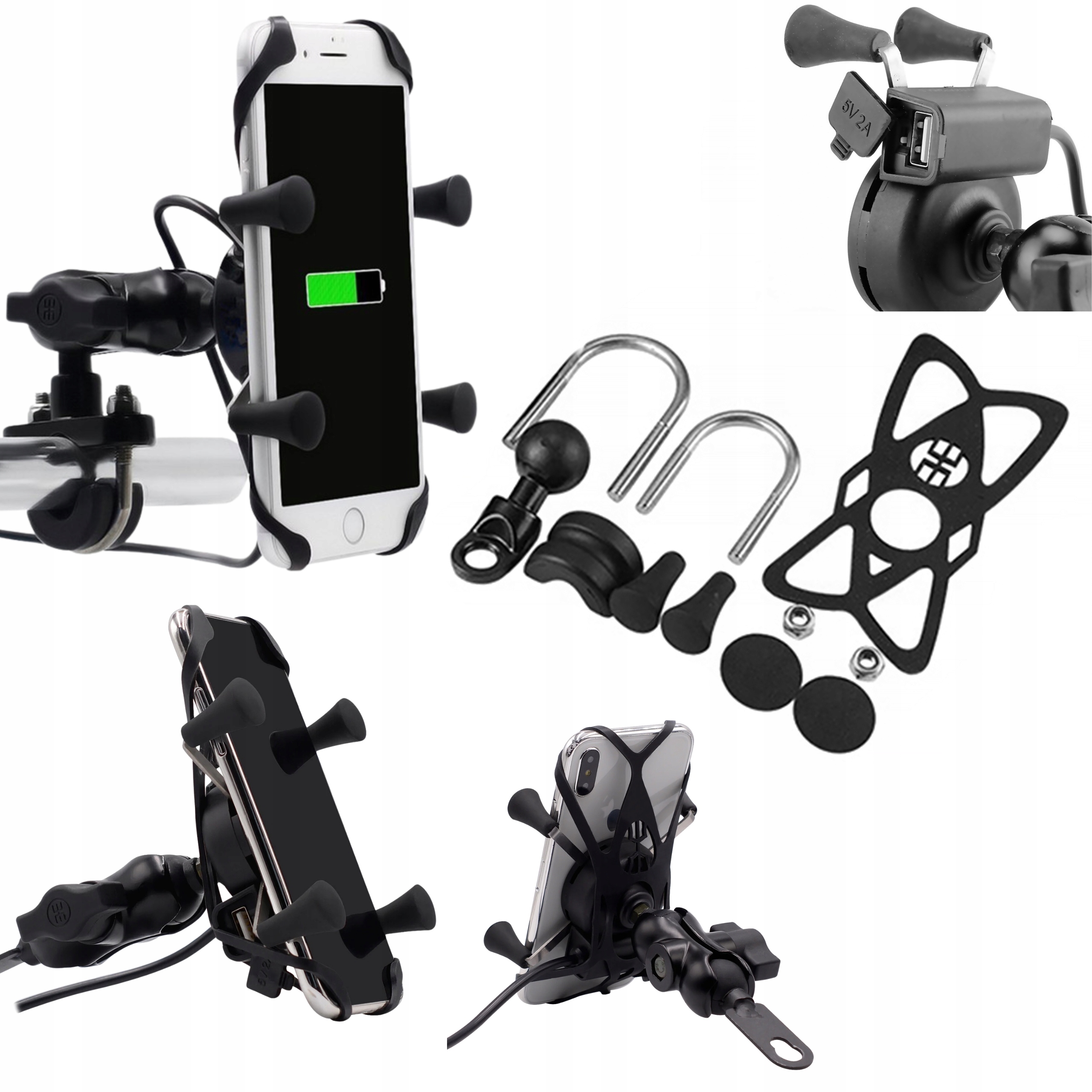 MC7HR Uchwyt Motocyklowy FreedConn Na Telefon Gps Motocykl Usb